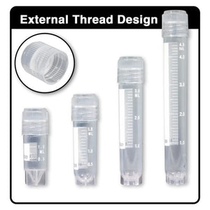 Externally Threaded Cryogenic Vials
